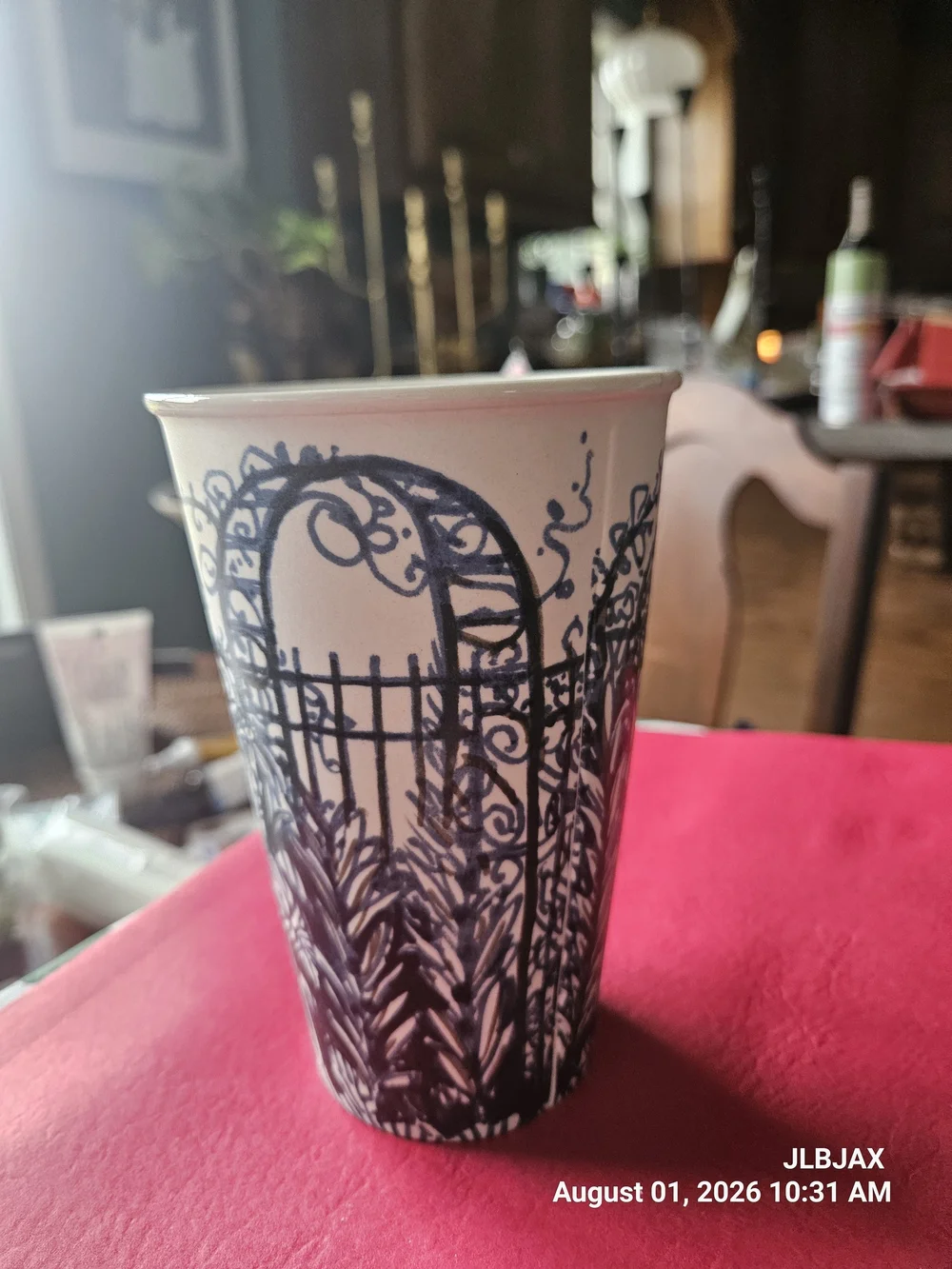 Gweneth Leech Coffee/Tea Cup: Tea In The Garden - NYC